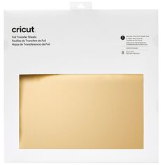 Feuilles de transfert de Foils Cricut - Doré & Blanc - 30,5 x 30,5 cm - 8 pcs