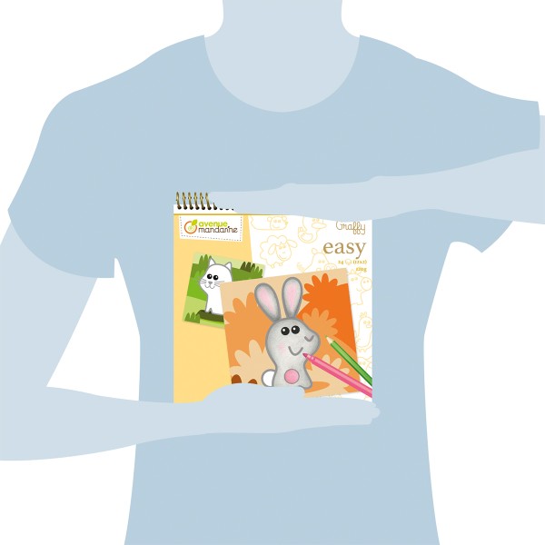 T-shirt à colorier - lapin