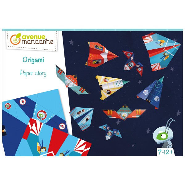 Coffret Créatif Origami - Avion et fusée - 40 feuilles - Photo n°1