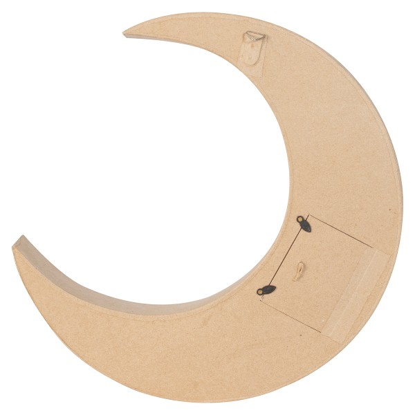 Grande lune à suspendre en papier mâché - 35 x 34 x 4 cm - Photo n°2