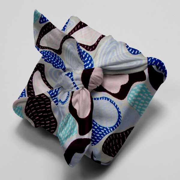 Tissu coton Frou Frou Collection Fodere - Saphir - Vendu par 10 cm - Photo n°4