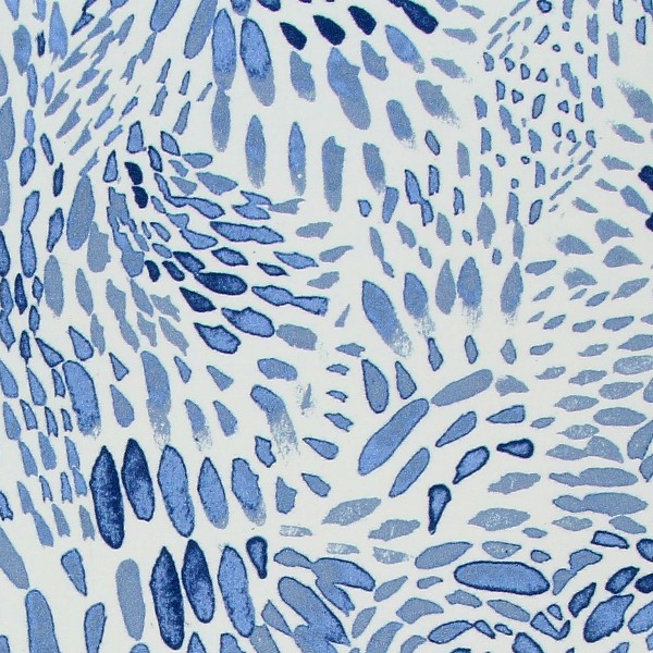 Tissu coton Frou Frou Collection Faune - Ardoise Cendrée - Vendu par 10 cm - Photo n°1