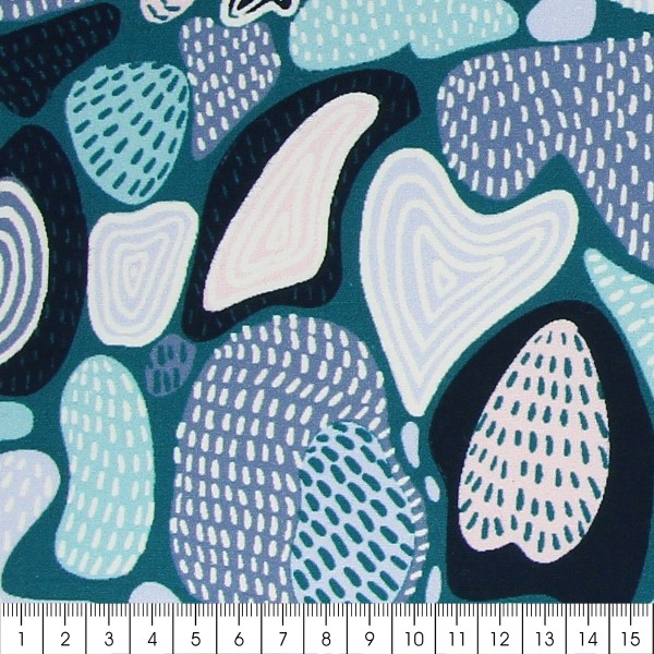 Tissu coton Frou Frou Collection Fodere - Bora Bora - Vendu par 10 cm - Photo n°3