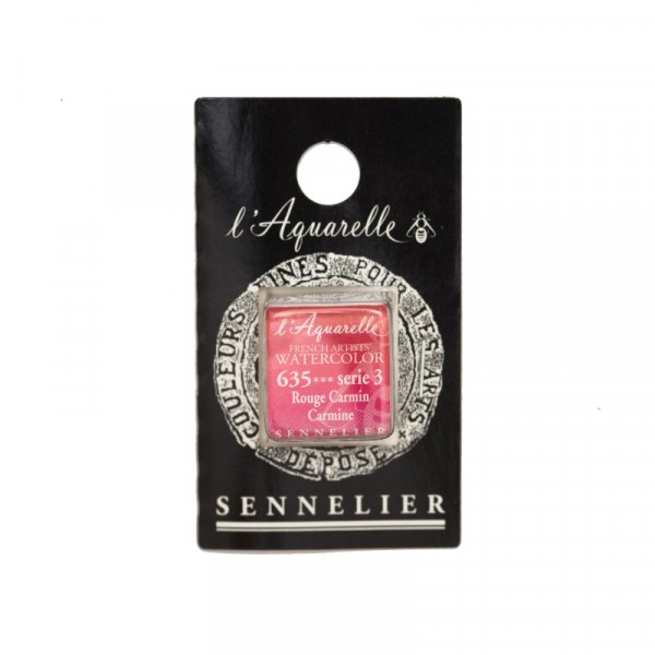 Aquarelle Extra-Fine 1/2 Godet Rouge Carmin Sennelier - Photo n°1