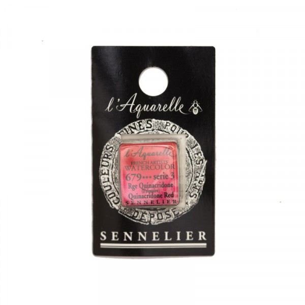 Aquarelle Extra-Fine 1/2 Godet Rouge Quinacridone Sennelier - Photo n°1