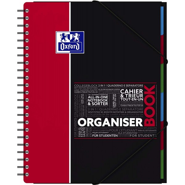 Cahier spirale Oxford Europeanbook A4+ petits carreaux 240page 90g