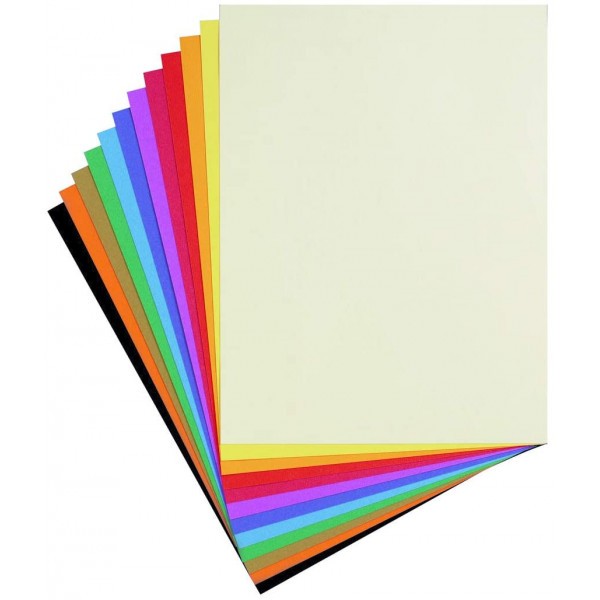 Papier dessin à grain Clairefontaine couleurs vives A3 29,7x42 cm 160g - Photo n°2