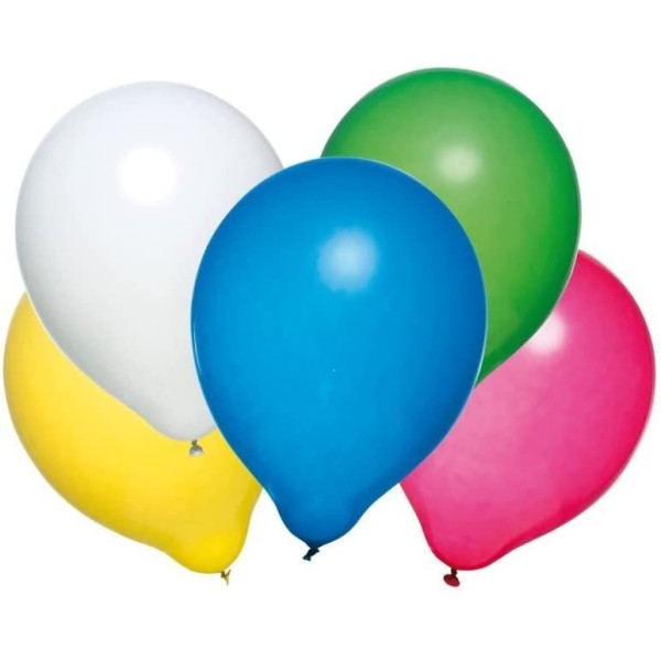 Ballons de baudruche - Par 50 - Assortis - Susy Card - Photo n°1