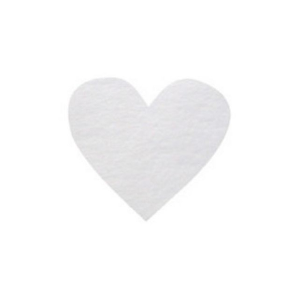 Confettis papier coeur blanc - Photo n°1