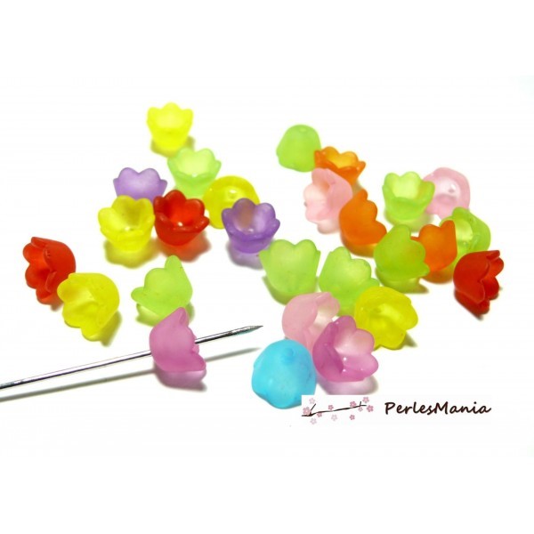 PPL553 PAX 50 fleurs Acrylique multicolores - Photo n°1