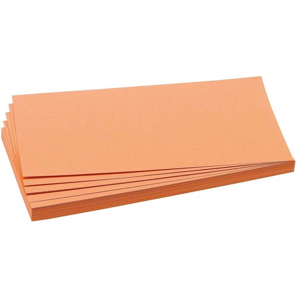 Cartes de présentation - 205 x 95 mm - Orange - Photo n°1