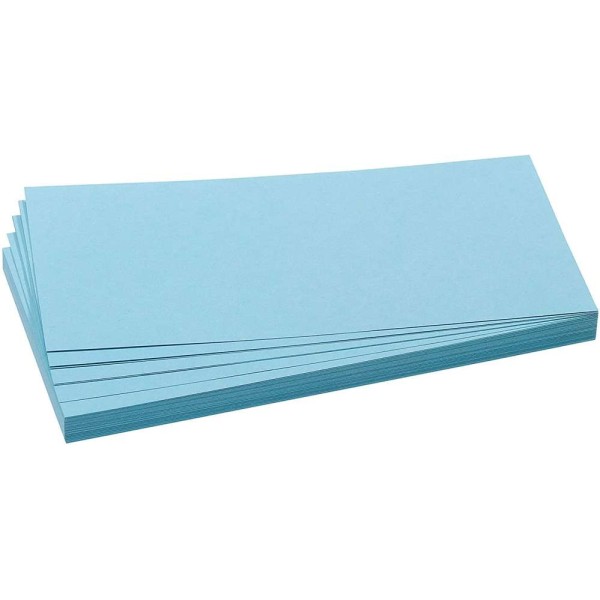 Cartes de présentation - 205 x 95 mm - Bleu clair - Photo n°1