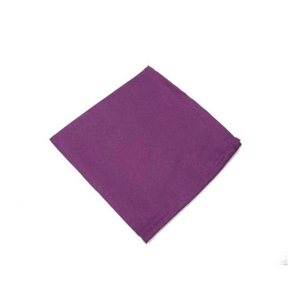 Serviette de table polyester unie violette - Photo n°1