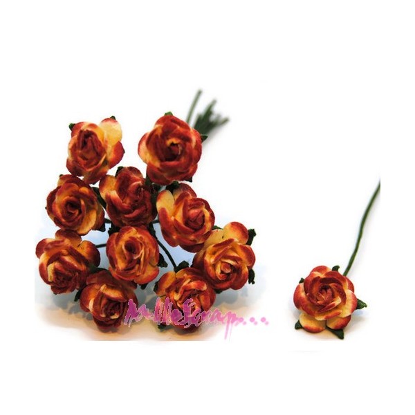 Petites roses papier - 10 pièces - Photo n°1