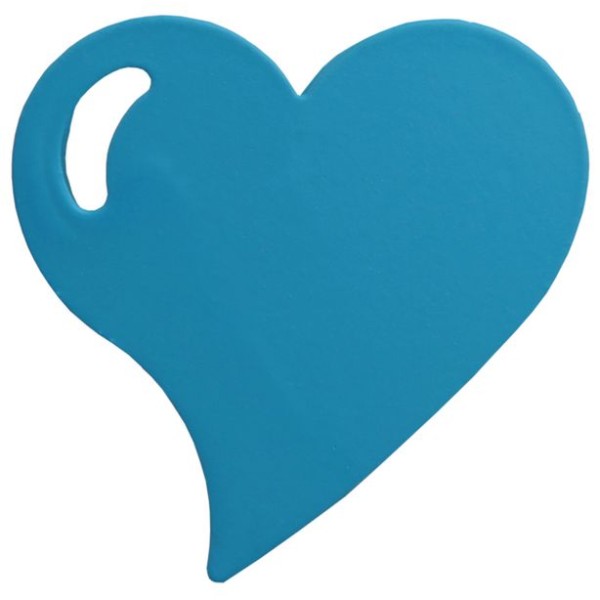 Coeur métal sur pince turquoise x4 - Photo n°1