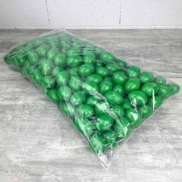 Lot XXL 250 Oeufs en plastique Vert brillant, hauteur 6 cm, déco de Pâques et chasse aux oeufs - Photo n°3