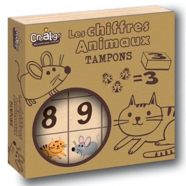 Tampons chiffres Animaux - Photo n°1