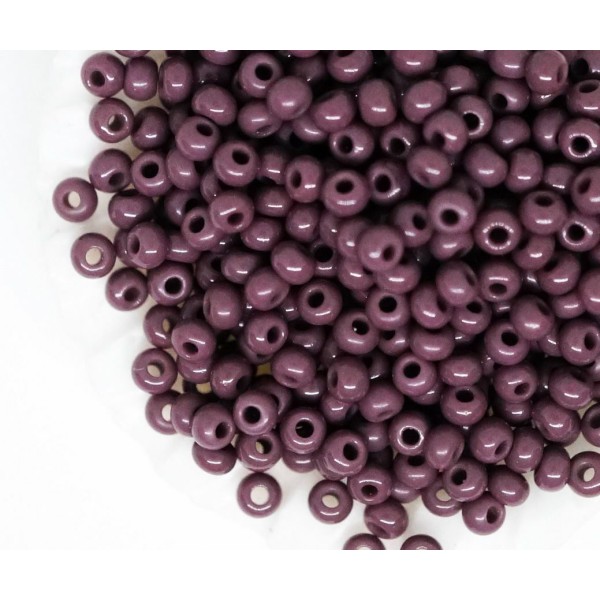 20g Matte Opaque Purpure Round Bouteilles de semences de verre tchèque Bouteilles de semences précie - Photo n°2