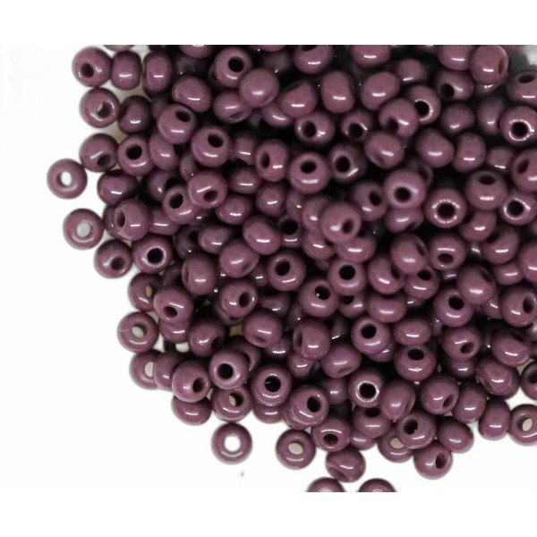 20g Matte Opaque Purpure Round Bouteilles de semences de verre tchèque Bouteilles de semences précie - Photo n°1