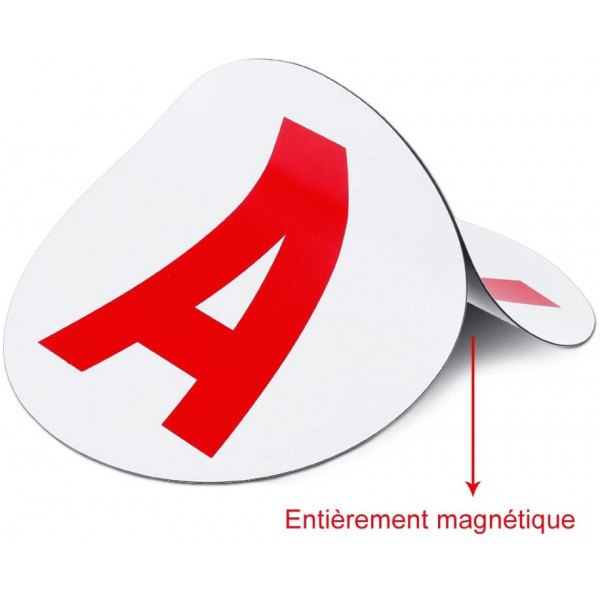 X 3 - Disque Magnétique Conduite Accompagnée - Diamètre 15 cm