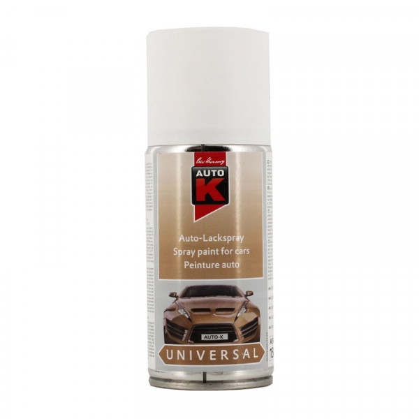 Bombe de peinture pour carrosserie - Multi-marques - Blanc mat - 150ml - Auto K - Photo n°1