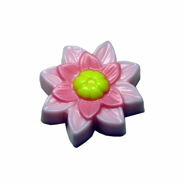 1 pc Décor Fleur De Lotus Coeur Yoga Fleur De Lys En Plastique Savon Faisant Moule Moule, Chocolat, - Photo n°1