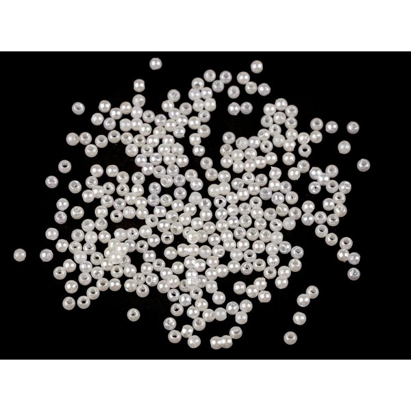 Perles en plastique de perle de 10 g Ø3 mm, perles d'imitation décoratives, et FIMO - Photo n°2