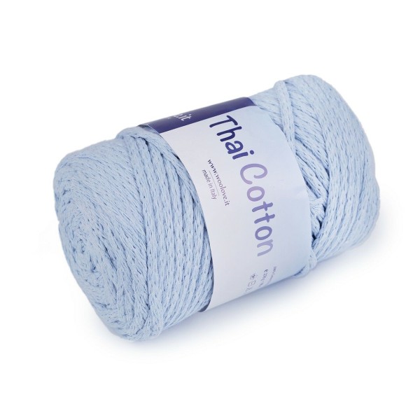 1 pc bleu glace coton à tricoter Fil thai coton 250g, et fils, et crochet, mercerie - Photo n°2
