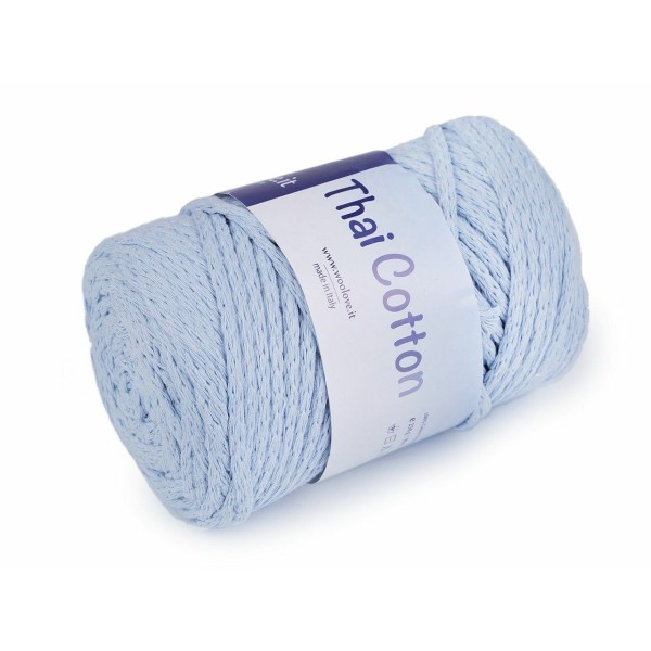 1 pc bleu glace coton à tricoter Fil thai coton 250g, et fils, et crochet, mercerie - Photo n°1