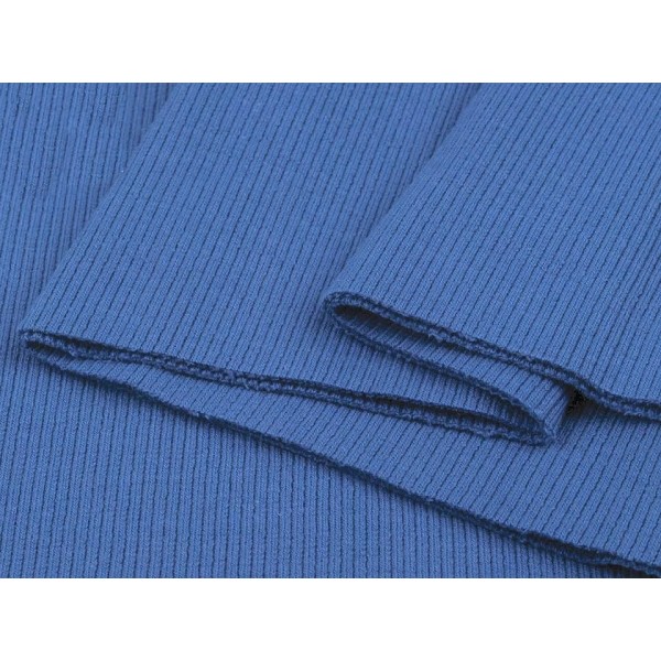 1 pièce (TRS058) tricot côtelé / élastique bleu bébé - tube 16x80 cm, mercerie - Photo n°5