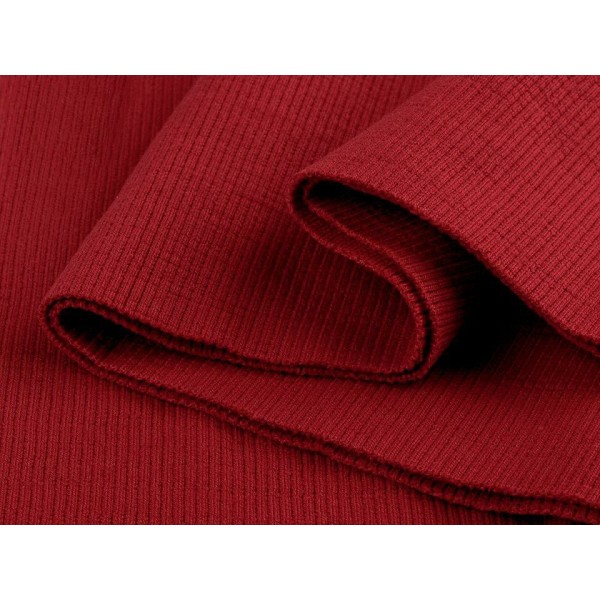 1pc (04) Tissu en tricot côtelé / élastique American Beauty-tube 16x80 cm, mercerie - Photo n°2