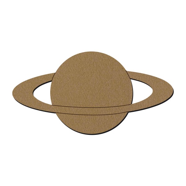 Saturne en bois - 30 x 15,4 cm - Photo n°1