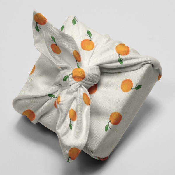 Tissu Stof Fabrics - Citronella Bloom - Mandarine - Par 10 cm - Photo n°4