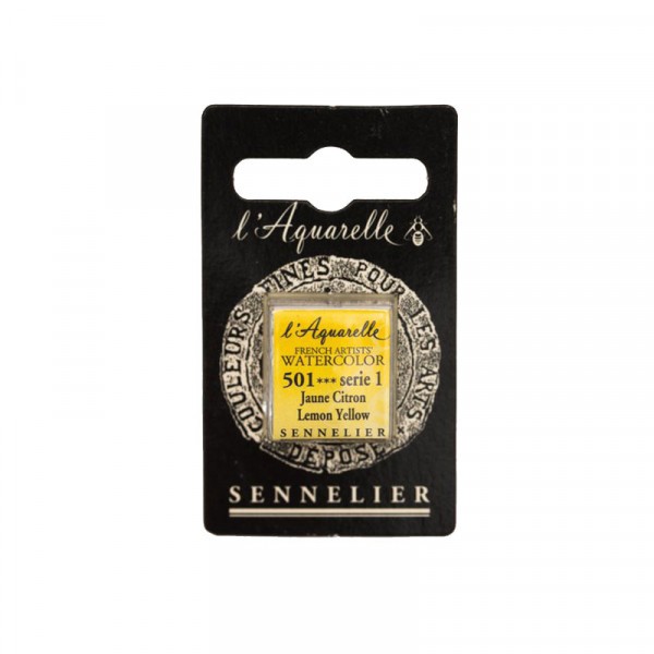 Aquarelle Extra-Fine 1/2 Godet Jaune Citron Sennelier - Photo n°1