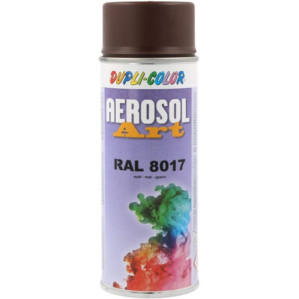 Bombe de peinture - Marron mat - RAL 8017 - Duplicolor - 400 ml - Photo n°1