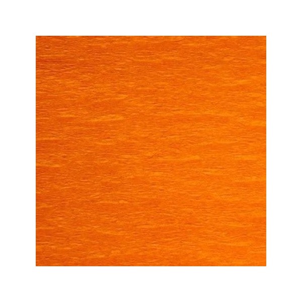 Une feuilles de papier crépon de couleur orange - Art du papier créatif - Photo n°1
