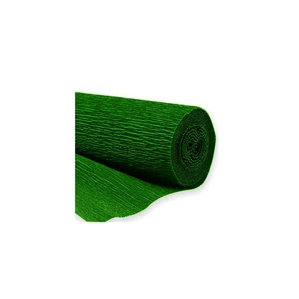 Une feuilles de papier crépon de couleur vert - Art du papier créatif - Photo n°1