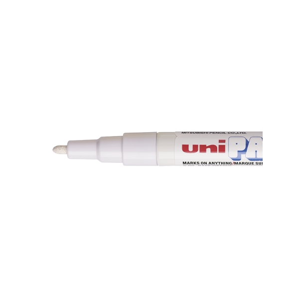 Marqueur huile créatif Uni Ball Paint Marker PX-21 pointe moyenne blanc - Photo n°1