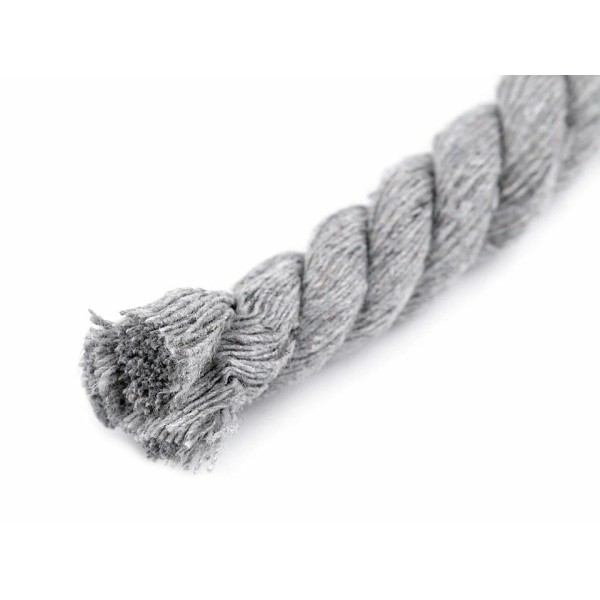 10M lightgrey twisted cotton cord / rope ø12 mm, Cordes, cordons, et, mercerie - Photo n°1