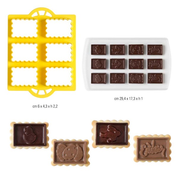 Kit CiocCookies - Biscuits au chocolat - thème Pâques - Photo n°2