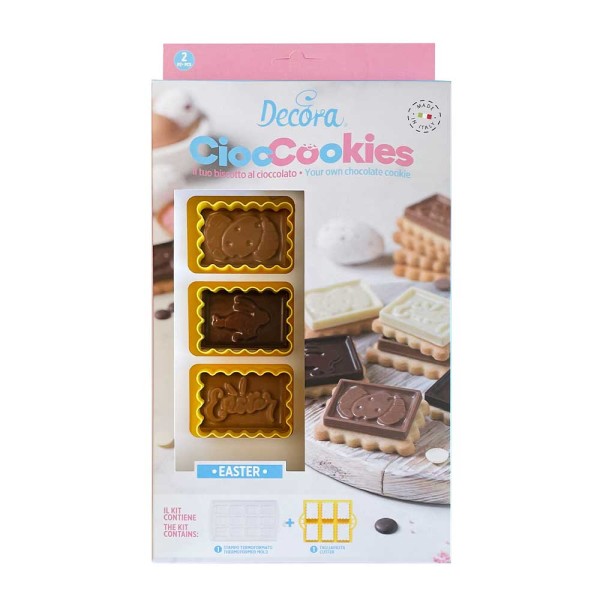 Kit CiocCookies - Biscuits au chocolat - thème Pâques - Photo n°1