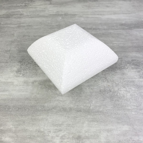 Petit Socle Coussin en polystyrène blanc, Largeur 10 cm x Epais. 7cm, 28 kg/ m3, dummy pour centre d - Photo n°1