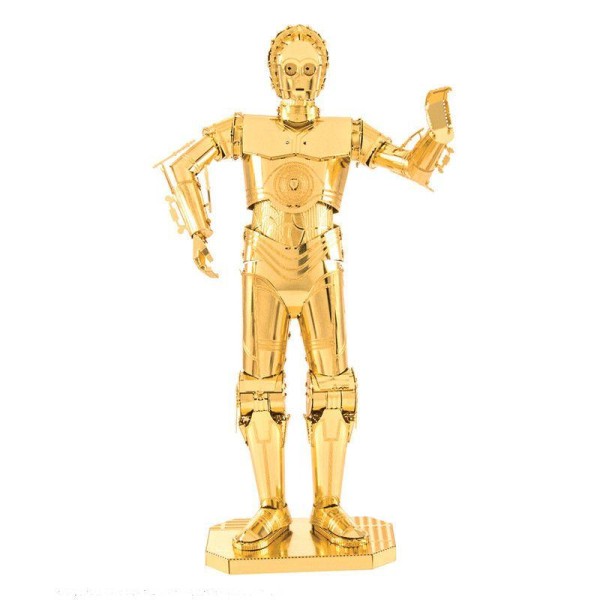 Maquette 3D en métal Star Wars - C-3PO d'or - Photo n°1