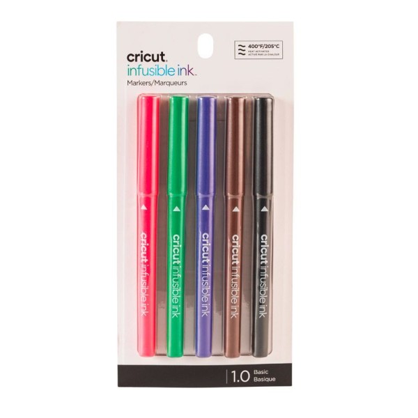Lot de 5 stylos à pointes moyennes Cricut 1 mm - Photo n°1