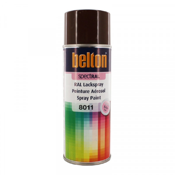 Bombe de peinture Belton Spectral RAL8011 Brun noisette 400ml - Photo n°1