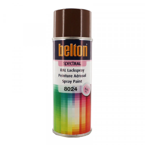 Bombe de peinture Belton Spectral RAL8024 Brun beige 400ml - Photo n°1