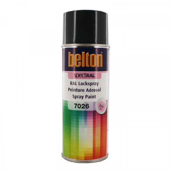 Bombe de peinture Belton Spectral RAL7026 Gris granite 400ml - Photo n°1