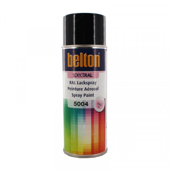 Bombe de peinture Belton Spectral RAL5004 bleu noir 400ml - Photo n°1