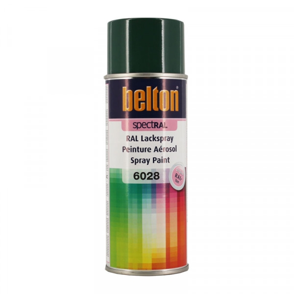 Bombe de peinture Belton Spectral RAL6028 Vert Pin 400ml - Photo n°1