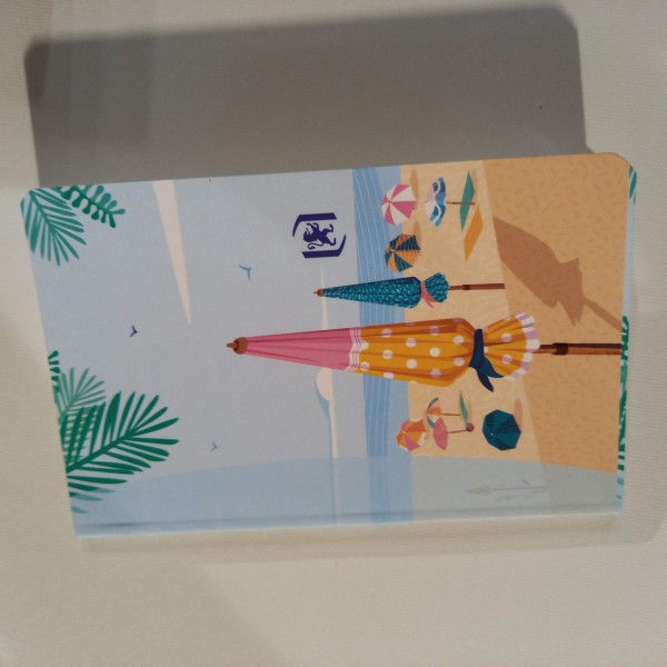 Mini carnet de poche fantaisie très pratique et léger à lignes   la plage - Photo n°1